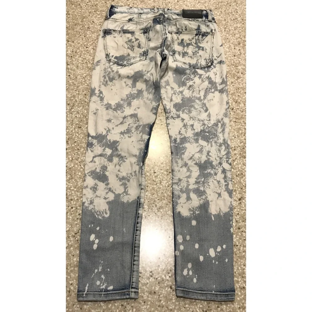 Dope Jeans Mens 28x28 Slim‎ Fit Button Fly 5-Pocket Stretch Flex Denim Blue